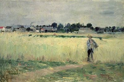 Im Weizenfeld bei Gennevilliers, 1875 von Berthe Morisot